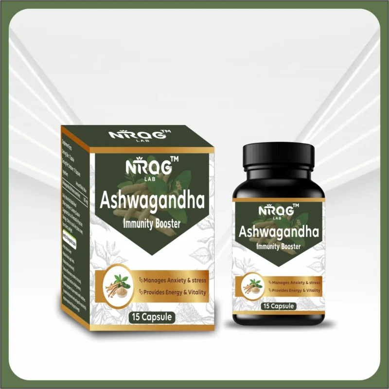 Nirog Lab Ashwagandha Capsule - Increases physical endurance, Boosts the immune system and Supports memory, focus, and mental clarity