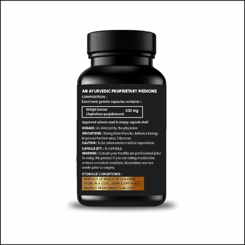 Nirog Lab Shilajit Capsule - Improves Sexual Health, Libido, Detoxification and Metabolism